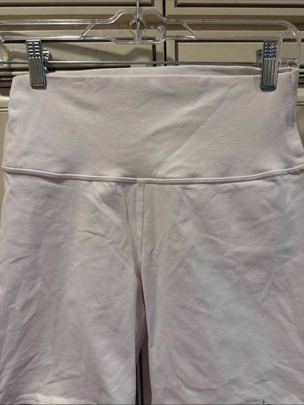 ALO Yoga High-Rise Cream Exercise Shorts - Picture 2 of 7